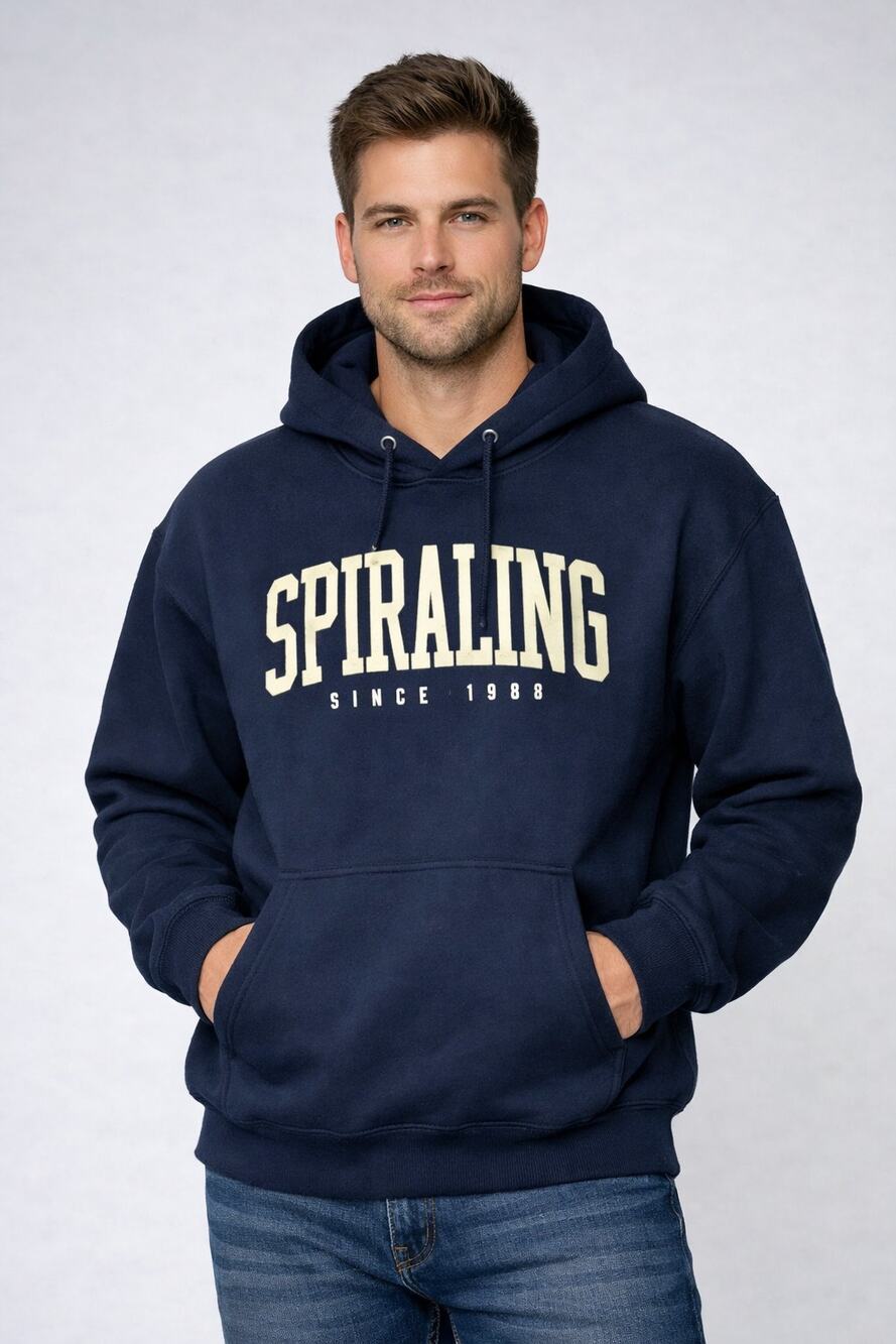 Shane Dawson Men's Spiraling Pullover Hoodie Navy Size M